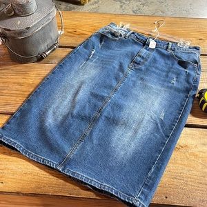 Jupe de Abby denim jean skirt sz medium
